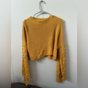 mustard yellow sweater